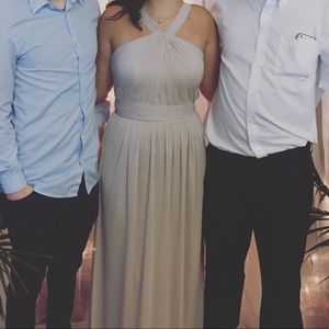 David’s Bridal Dress Y neck mesh long dress